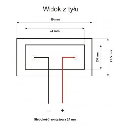 WOLTOMIERZ 2,5V - 30V ZIELONY WODOODPORNY