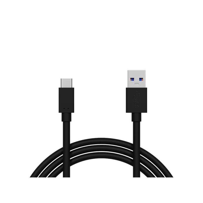 KABEL USB WTYK A - USB WTYK TYPU C 1.5M CZARNY