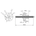 NAKRĘTKA DO ŚRUBY TRAPEZOWEJ 8MM T8 - SKOK GWINTU 4 MM