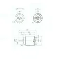 SILNIK DC 140 3-4.5V DŁUGOŚĆ WAŁU 3 MM