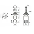 PRZEŁĄCZNIK DŹWIGNIOWY SMTS-202 2 POZYCJE 6 PIN
