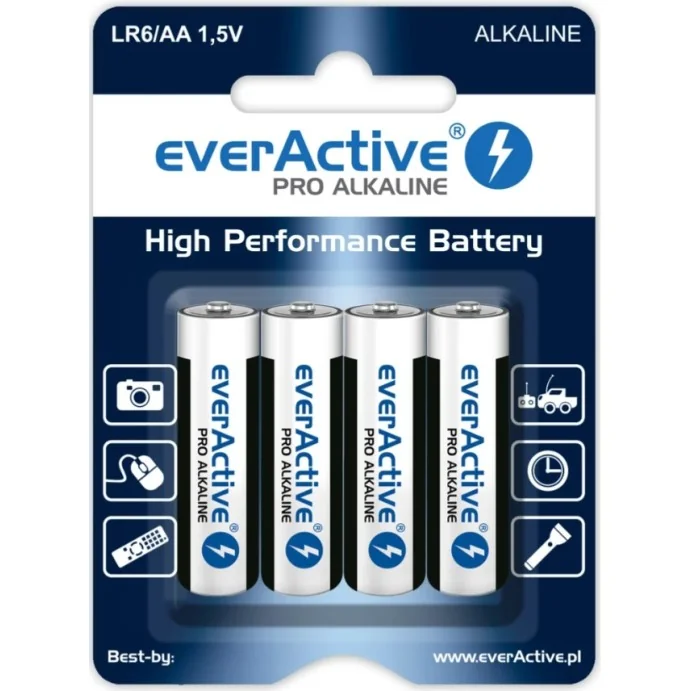 BATERIA ALKAICZNA LR06 AA EVERACTIVE PRO - BLISTER 4 SZTUKI