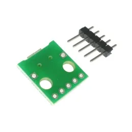 GNIAZDO MICRO USB PRZEJŚCIE NA PCB 5 PIN