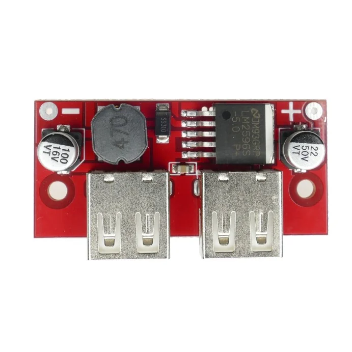 PRZETWORNICA STEP DOWN 40V/5V 2A DWA GNIAZDA USB