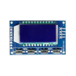 GENERATOR SYGNAŁU PWM 1Hz - 150kHz - WYŚWIETLACZ LCD - UART