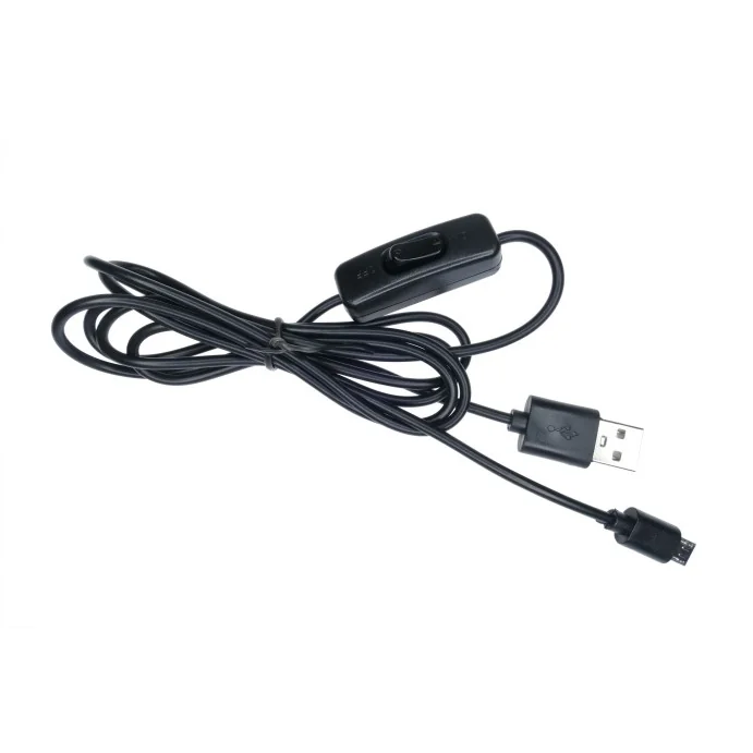 KABEL USB - MICRO USB Z PRZEŁĄCZNIKIEM RASPBERRY 1.5M