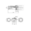 ZŁĄCZE GX12-2 WTYK+GNIAZDO 2 PIN