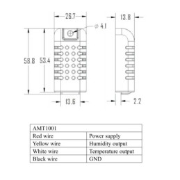 CZUJNIK TEMPERATURY I WILGOTNOŚCI AMT1001