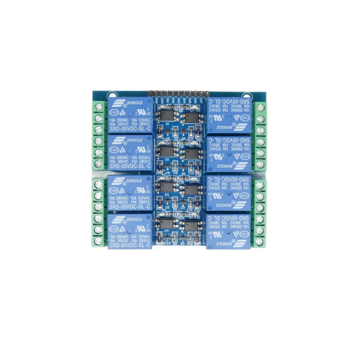 MODUŁ 8 PRZEKAŹNIKÓW 4x4 5V ARDUINO OPTOIZOLAZJA