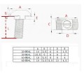 ŚRUBA MŁOTECZKOWA T-BOLT M5*30MM - DO PROFILI ALUMINIOWYCH 2020, 2040