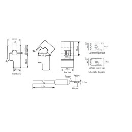 Czujnik natężenia prądu zmiennego SCT-013-000 10A 1V