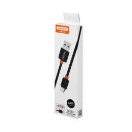 KABEL USB WTYK A - MICRO USB WTYK TYPU C FAST CHARGING CZARNY 1M