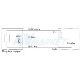 CZUJNIK PRZEPŁYWU CIECZY 1-30 L/MIN 1/2"