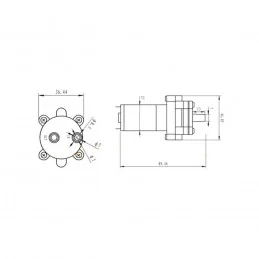 MINIATUROWA POMPA POWIETRZA, CIECZY 6 - 12V ZTA31593