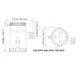 POMPA ZĘZOWA CIECZY 12V 22L/MIN 350GPH ZTA31774