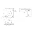 EKSTRUDER ALUMINIOWY LEWY MK8 1.75 MM + UCHWYT DO SILNIKA KROKOWEGO NEMA17