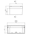 OBUDOWA PLASTIKOWA 88.2 X 64.3 X 41.7 Z56 JASNA