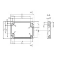 OBUDOWA PLASTIKOWA 88.2 X 64.3 X 41.7 Z56 JASNA