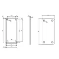 OBUDOWA PLASTIKOWA 95 X 45 X 23 Z75 CZARNA ABS