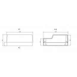 OBUDOWA PLASTIKOWA 126.1 X 120.4 X 53.9 Z20 CZARNA