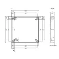 OBUDOWA PLASTIKOWA 126.1 X 120.4 X 53.9 Z20 CZARNA