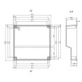 OBUDOWA PLASTIKOWA 126.1 X 120.4 X 53.9 Z20 CZARNA