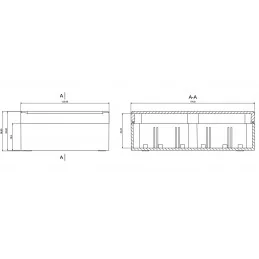 OBUDOWA PLASTIKOWA 176.8 X 126 X 55.7 Z74 JASNA HERMETYCZNA