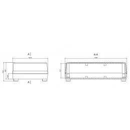 OBUDOWA PLASTIKOWA 177.9 X 101.5 X 36.6 Z72 JASNA