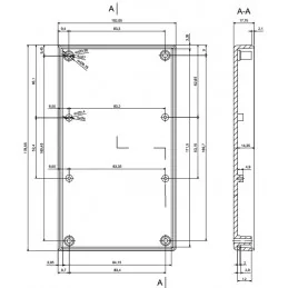 OBUDOWA PLASTIKOWA 177.9 X 101.5 X 36.6 Z72 JASNA