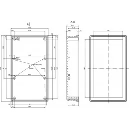 OBUDOWA PLASTIKOWA 177.9 X 101.5 X 36.6 Z72 JASNA