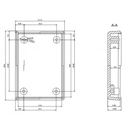 OBUDOWA PLASTIKOWA 66 X 48 X 30 Z24 CZARNA