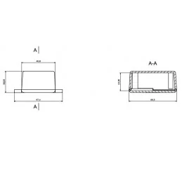 OBUDOWA PLASTIKOWA 66 X 48 X 30 Z24U