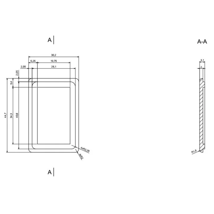 OBUDOWA PLASTIKOWA 46 X 31 X 16 Z43 CZARNA ABS