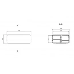 OBUDOWA PLASTIKOWA 84 X 59 X 30 Z23 JASNA