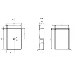 OBUDOWA PLASTIKOWA 84 X 59 X 30 Z23 JASNA