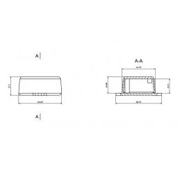 OBUDOWA PLASTIKOWA 66 X 49 X 28 Z68U ABS