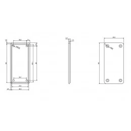 OBUDOWA PLASTIKOWA 95 X 45 X 23 Z75 NIEBIESKA