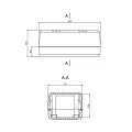 OBUDOWA PLASTIKOWA 99.8 X 56.1 X 43.3 Z45 WENTYLOWANA ABS