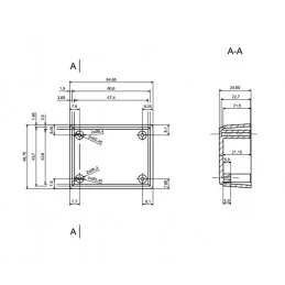 OBUDOWA PLASTIKOWA 66 X 49 X 28 Z68 ABS