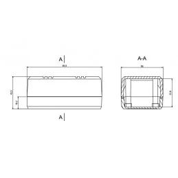 OBUDOWA PLASTIKOWA 99.8 X 56.1 X 43.3 Z45 CZARNA