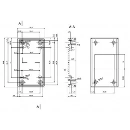 OBUDOWA PLASTIKOWA 99.8 X 56.1 X 43.3 Z45 CZARNA