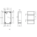 OBUDOWA PLASTIKOWA 99.8 X 56.1 X 43.3 Z45 CZARNA