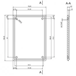 OBUDOWA PLASTIKOWA 109.2 X 79.2 X 31.9 Z73 CZARNA