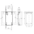 OBUDOWA PLASTIKOWA 129 X 68 X 24 Z34 CZARNA