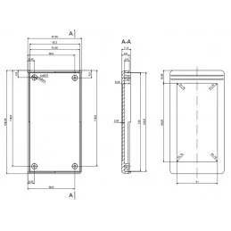 OBUDOWA PLASTIKOWA 129 X 68 X 24 Z34 CZARNA