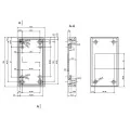 OBUDOWA PLASTIKOWA 99.8 X 56.1 X 43.3 Z45 JASNA