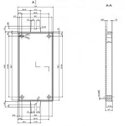 OBUDOWA PLASTIKOWA 145 X 74 X 40 Z52U CZARNA