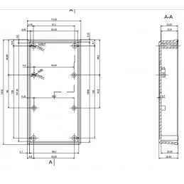 OBUDOWA PLASTIKOWA 145 X 74 X 40 Z52U CZARNA