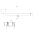 OBUDOWA PLASTIKOWA 155 X 49 X 27 Z51U JASNA