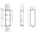 OBUDOWA PLASTIKOWA 155 X 49 X 27 Z51U JASNA